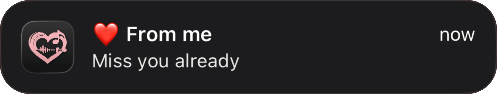 Love Music Box notification preview